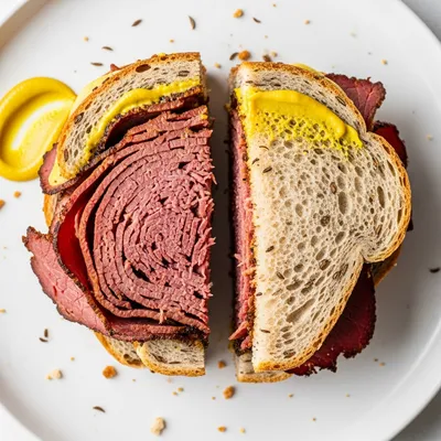 Vegan New York Deli Style Seitan Pastrami on Rye