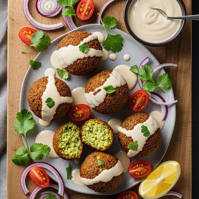 Classic Vegan Falafel with Tahini Sauce