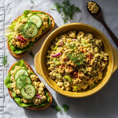 Vegan Tofu Eggless Salad
