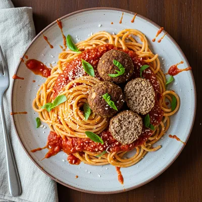 Vegan Spaghetti and Meatballs
