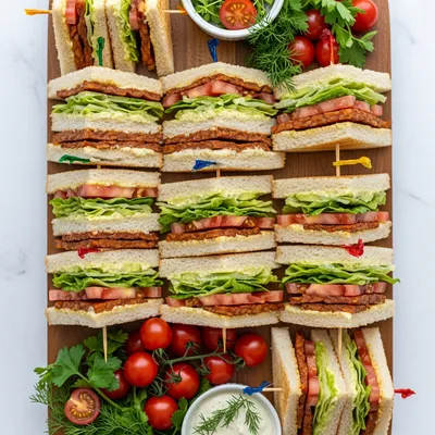 Vegan Mini-Club Sandwiches