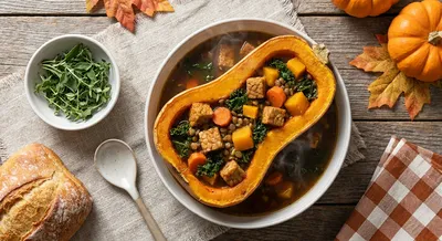 Slow Cooker Fall Harvest Tempeh Stew