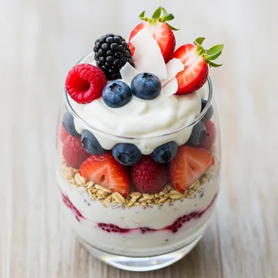 Raw Vegan Berry Coconut Parfait