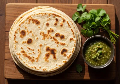 Homemade Vegan Flour Tortillas